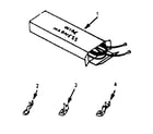 Kenmore 9119268710 wire harnesses and components diagram