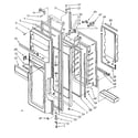Kenmore 1068572870 refrigerator door parts diagram