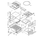 Kenmore 1068572830 refrigerator interior parts diagram