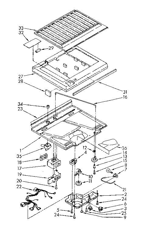 Compartment separator parts