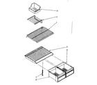 Kenmore 1068768185 shelf parts diagram