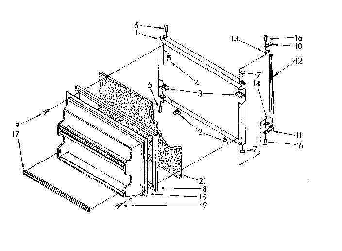 Freezer door parts