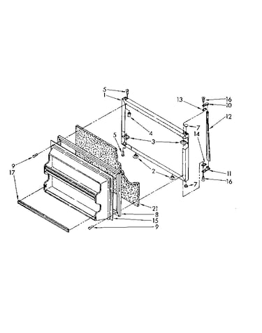 Freezer door parts