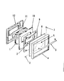 Oven door section
