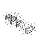 Oven door section