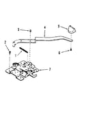 Oven door lock section