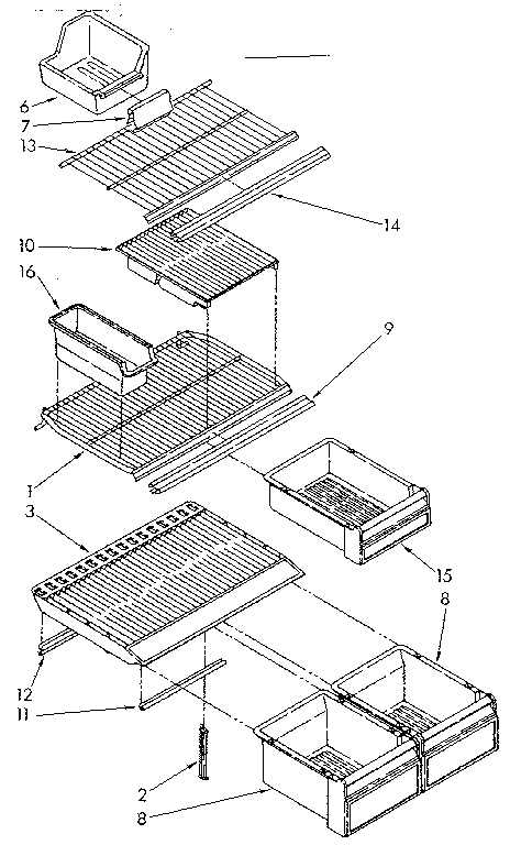 Shelf parts