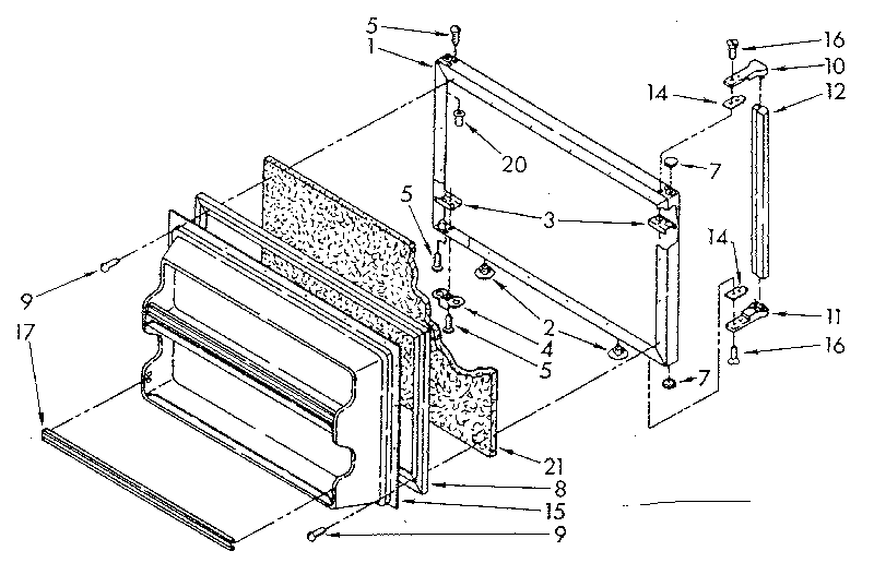 Freezer door parts