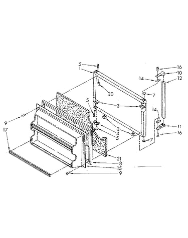 Freezer door parts