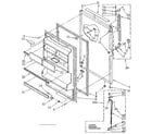 Kenmore 1068668411 refrigerator door parts diagram