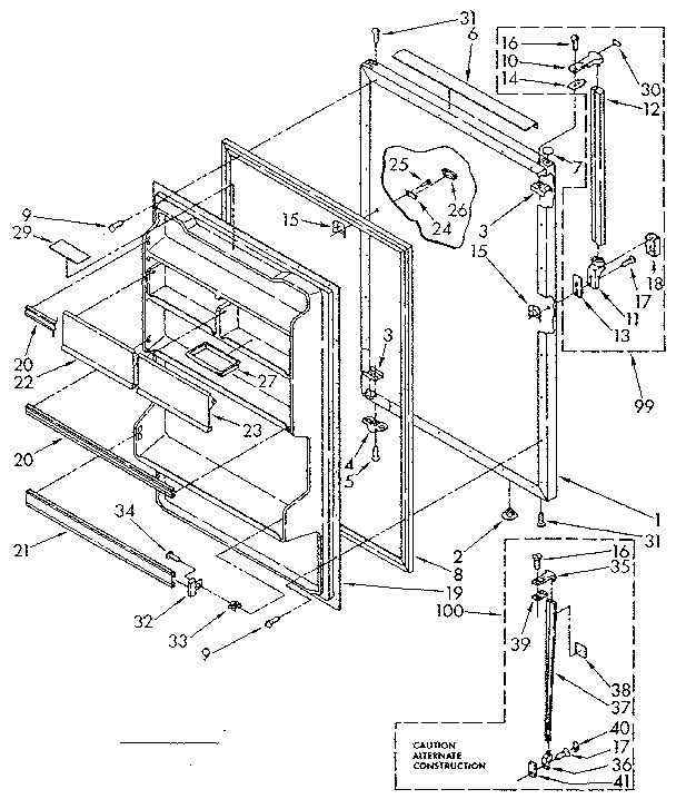 REFRIGERATOR DOOR PARTS