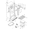 Kenmore 2538607586 cabinet parts diagram