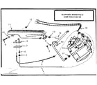 Kenmore 867721400 burner, manifold and gas valve diagram
