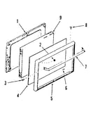 Oven door section