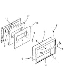 Oven door section