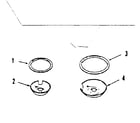 Kenmore 9114538692 optional porcelain pan and chrome ring kit no. 8068400 diagram