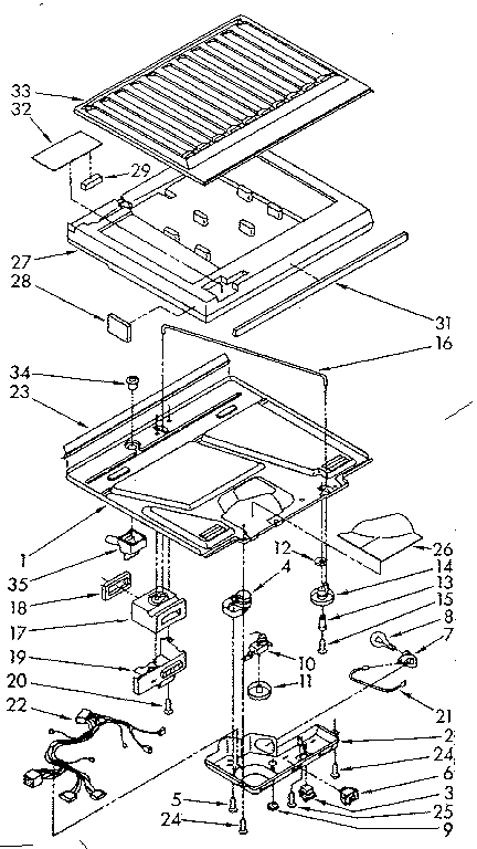 Compartment separator parts