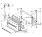 Kenmore 1068768411 freezer door parts diagram