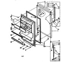 Kenmore 1068768431 refrigerator door parts diagram