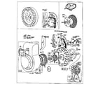 Briggs & Stratton 61100 TO 61199 (0110 - 0154) flywheel assembly diagram