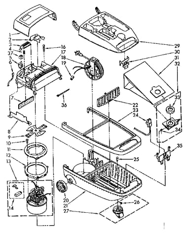 Vacuum cleaner parts