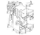 Kenmore 1068664302 cabinet parts diagram