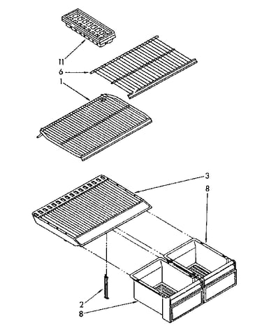 Shelf parts