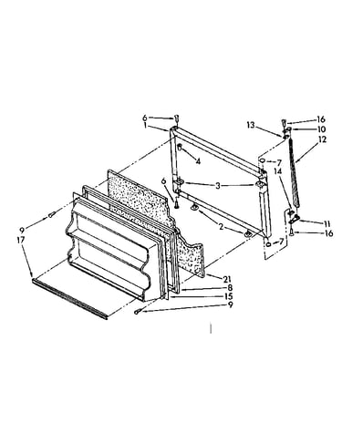 Freezer door parts