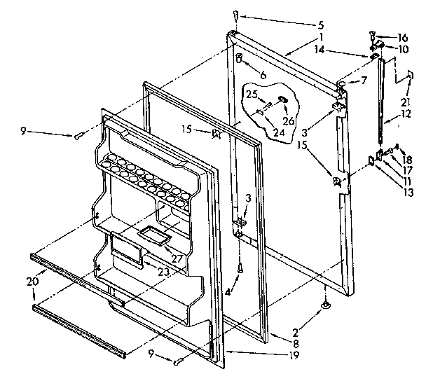 REFRIGERATOR DOOR PARTS