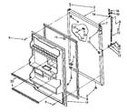 Kenmore 1068664302 refrigerator door parts diagram