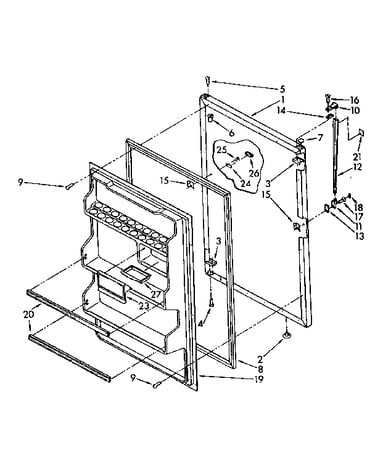 Refrigerator door parts