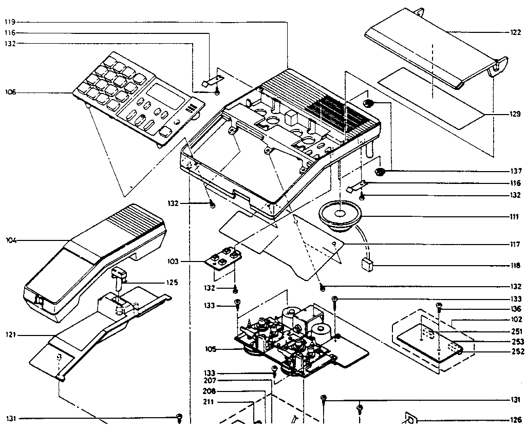 Unit assembly exploded view