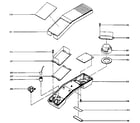 PhoneMate 8050/9550 handset unit exploded view diagram