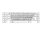 Sears 16153857650 american keyboard (alphanumeric key) diagram