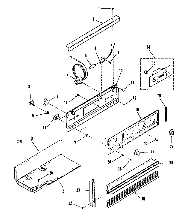 Control panel section
