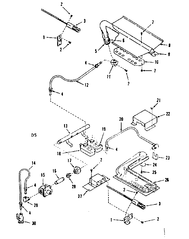 Burner section