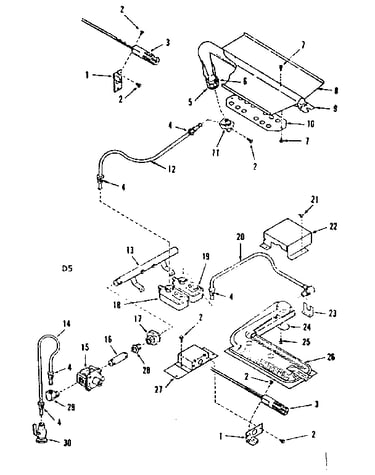 Burner section