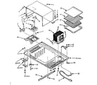 Kenmore 5648737480 cabinet and bottom plate parts diagram