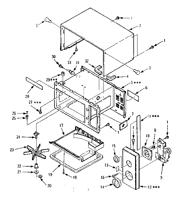 CABINET AND CONTROL PANEL PARTS