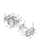 Oven door section