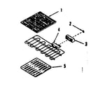 Kenmore 1034688610 optional electric grill module kit diagram