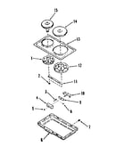 Optional electric hob element module kit