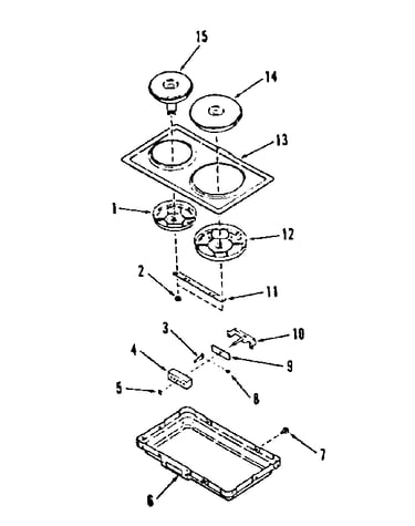Optional electric hob element module kit