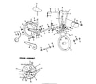 Sears 512875120 frame and crank assembly diagram