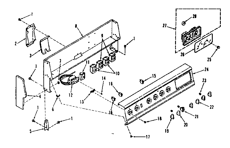 Backguard section
