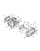 Oven door section