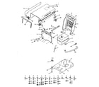 Craftsman 91725141 engine mount, hood & grill diagram