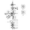 Craftsman 358355071 carburetor assembly part no. 530-035181 diagram
