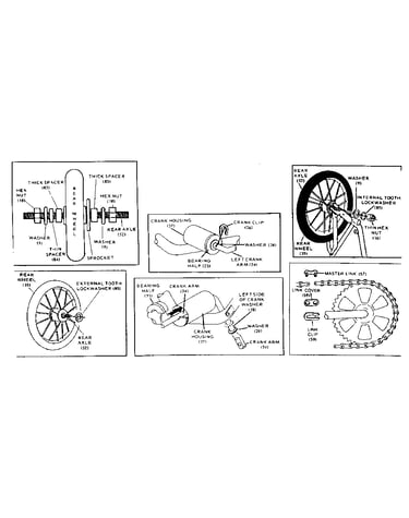 Crank and wheel assembly
