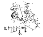 Craftsman 917255276 steering and front axle diagram